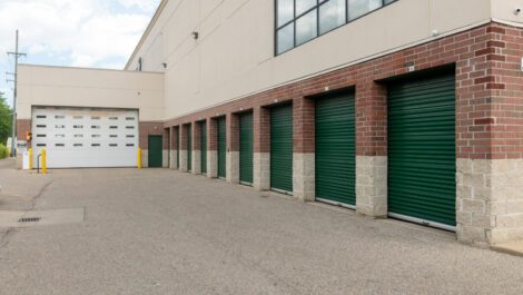 Large exterior storage units at Premium Self Storage in Saint Clair Shores, MI.
