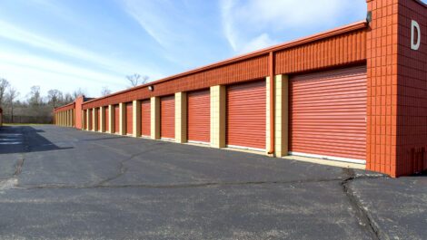 Drive-up access storage units at The Storage Chest.