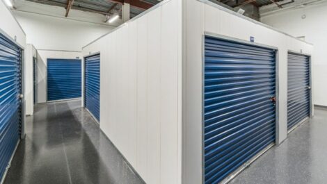 Indoor, climate controlled units at National Storage in Detroit, MI.