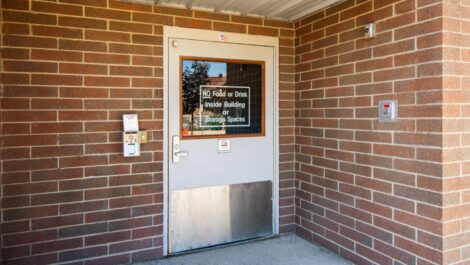 Security door at Center Line Self Storage in Center Line, MI.