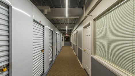 Indoor, climate controlled units at National Storage in Lakewood, OH.