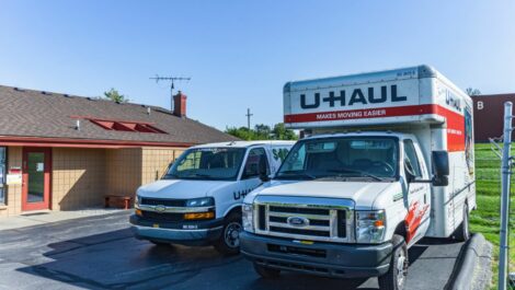 The Storage Chest U-Hauls available for rent.