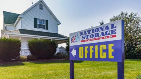National Storage of Traverse sign in Traverse City, MI.