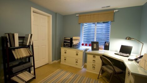 Organized home office.