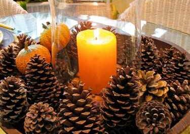 Fall table centerpiece.
