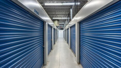 Indoor storage units at National Storage in Royal Oak, MI.