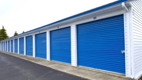 Drive-up storage units at National Storage in Grand Rapids, MI.