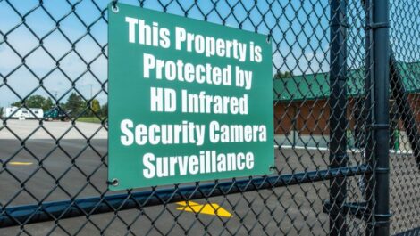 "This property is protected by HD infrared security camera surveillance."