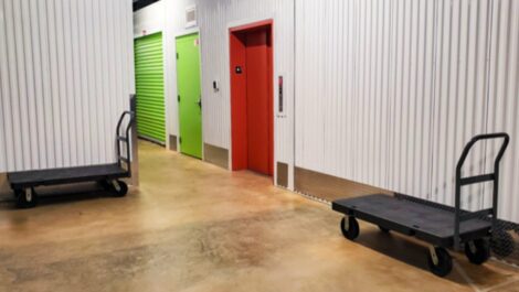 National Storage - Alpine II interior hallway.